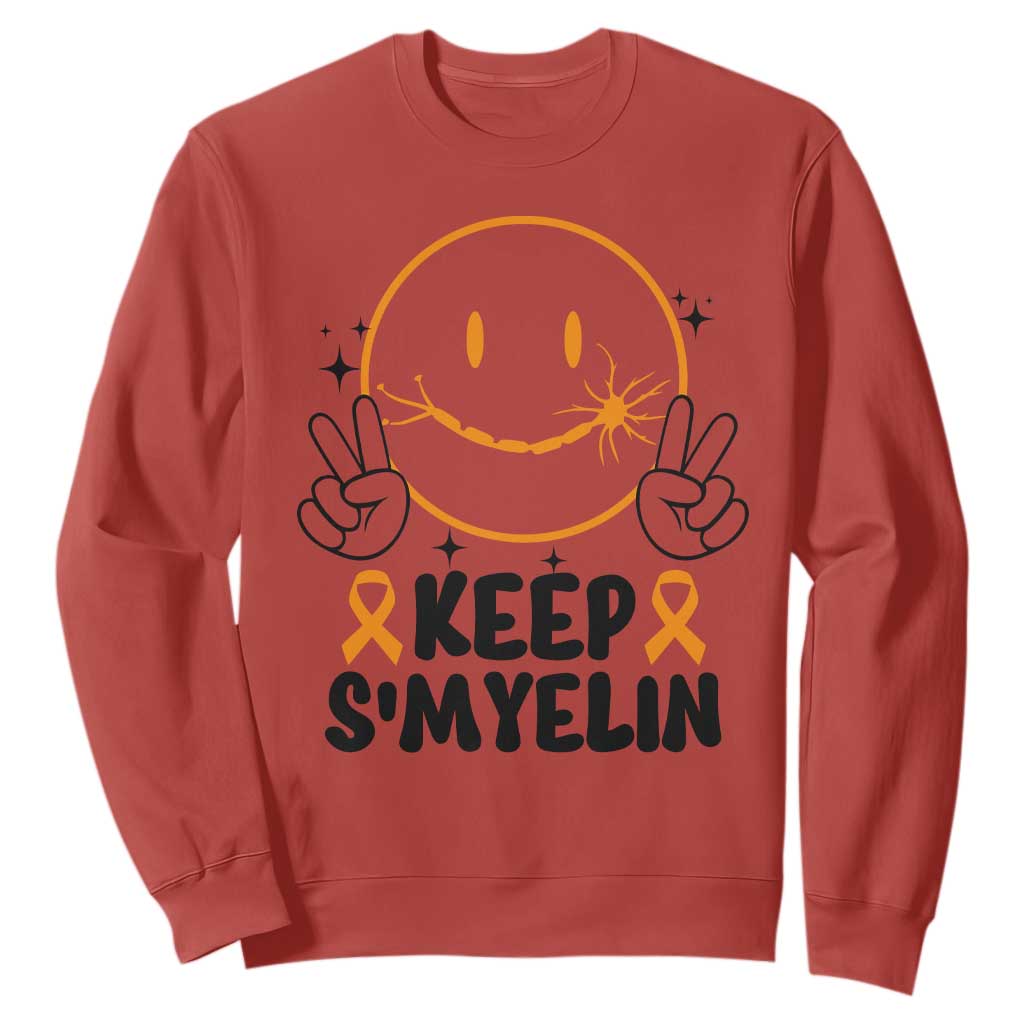 Multiple Sclerosis Support Sweatshirt Keep Smyelin MS Fighter