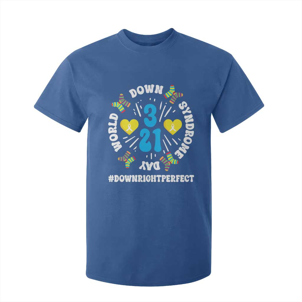 World Down Syndrome Day T Shirt For Kid 321 Support Blue Yellow Ribbon