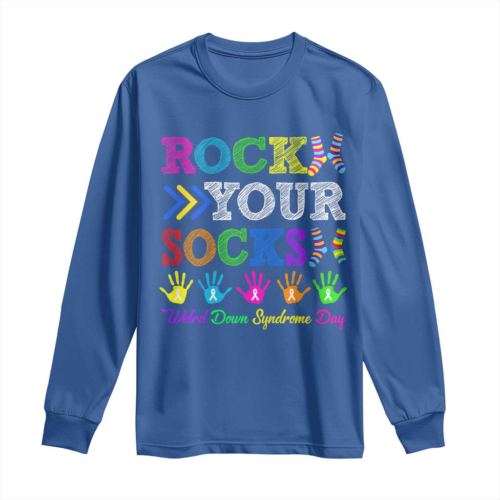World Down Syndrome Day Long Sleeve Shirt Rock Your Socks Support 321