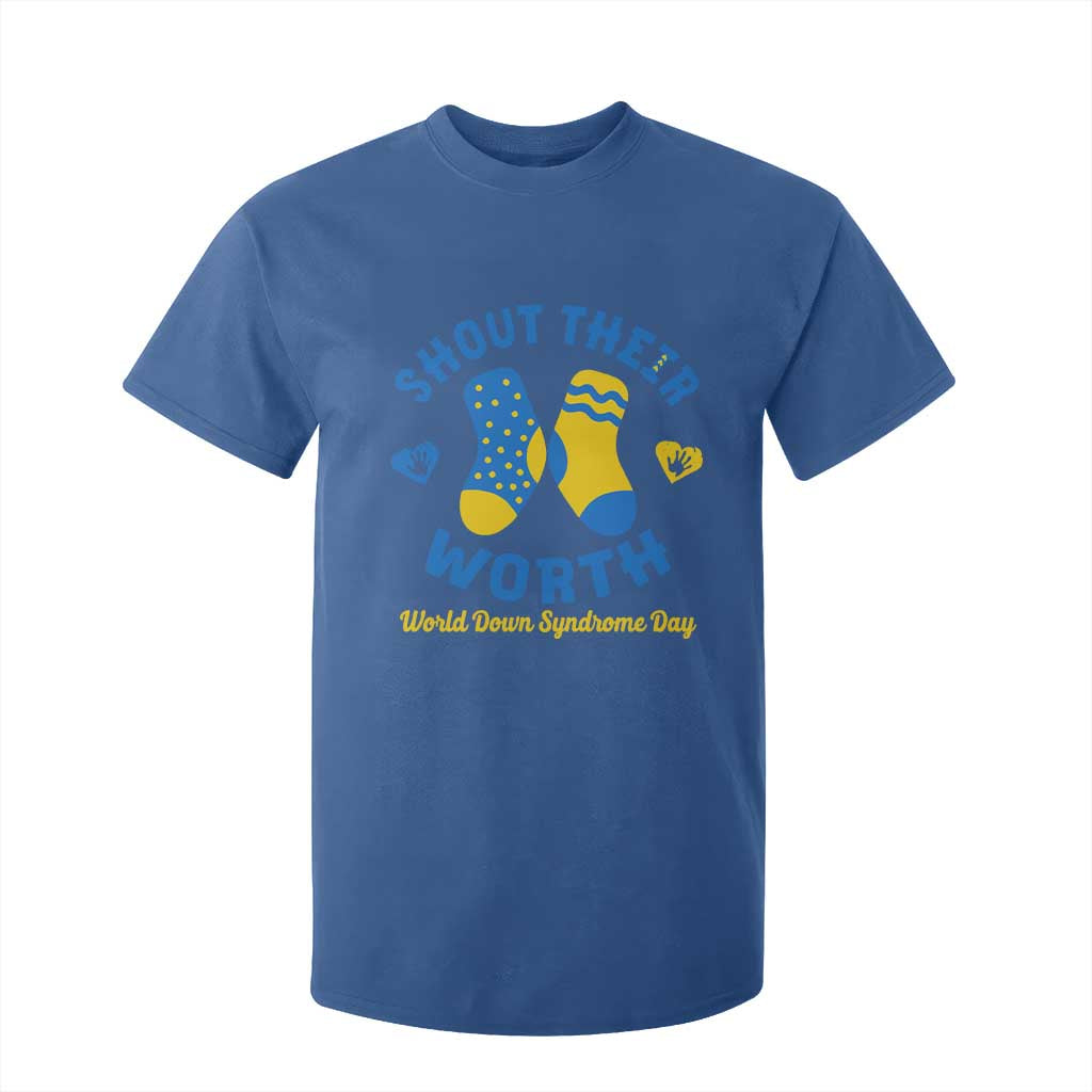 World Down Syndrome Day T Shirt For Kid 321 Support Shout Their Worth