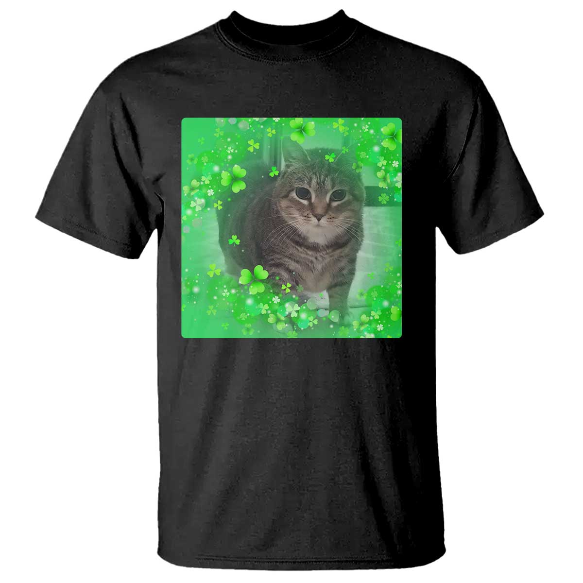 funny-cat-meme-st-patricks-day-t-shirt-lucky-shamrock-goofy-ahh-cat
