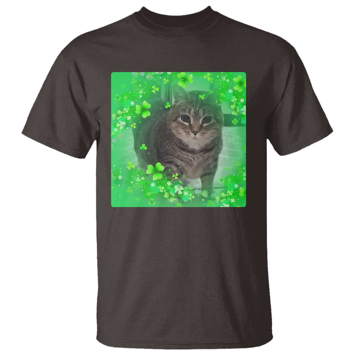 funny-cat-meme-st-patricks-day-t-shirt-lucky-shamrock-goofy-ahh-cat