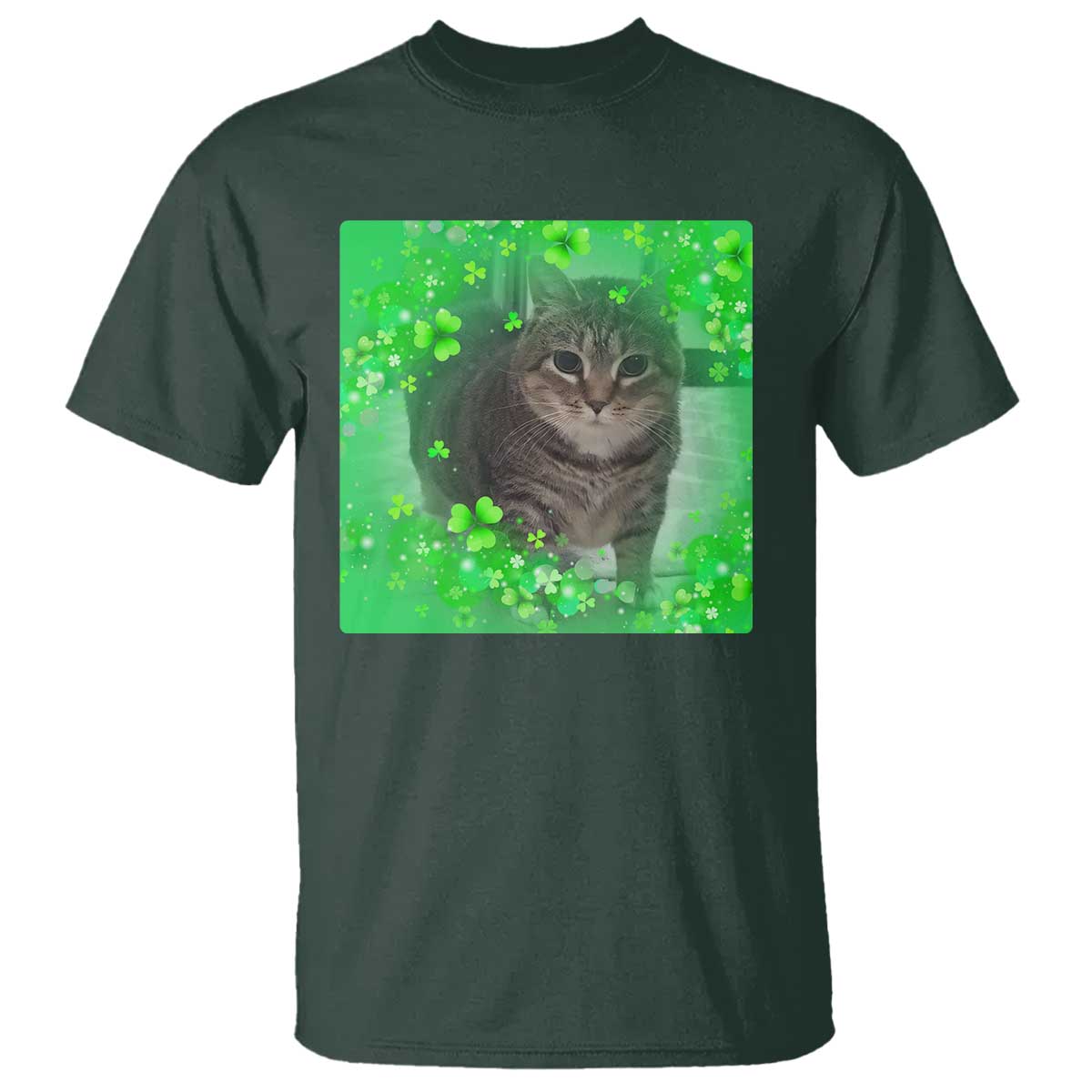 funny-cat-meme-st-patricks-day-t-shirt-lucky-shamrock-goofy-ahh-cat