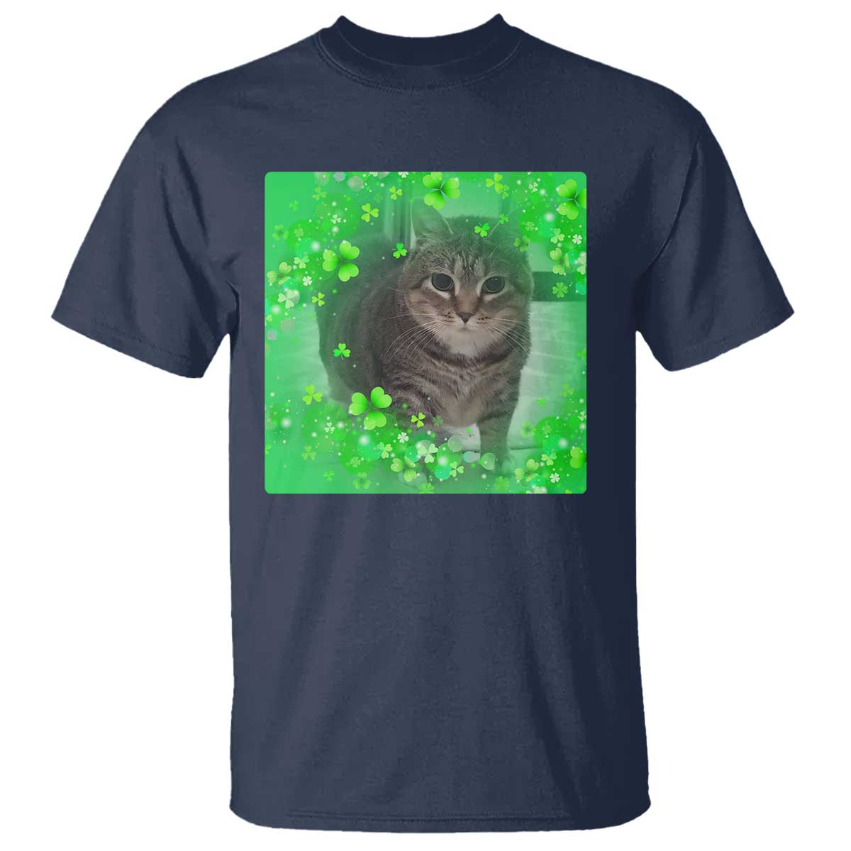 funny-cat-meme-st-patricks-day-t-shirt-lucky-shamrock-goofy-ahh-cat
