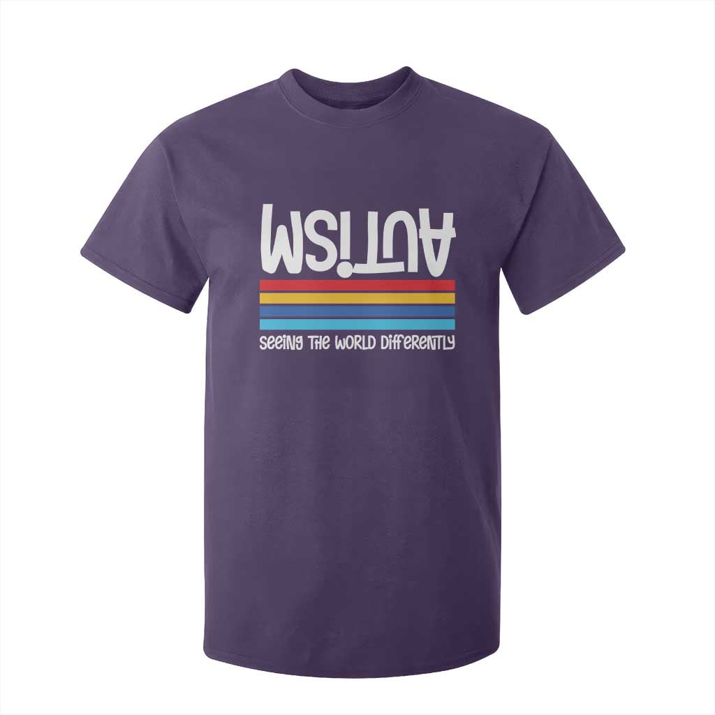 Autism Support T Shirt For Kid Seeing the World Differently ASD Month