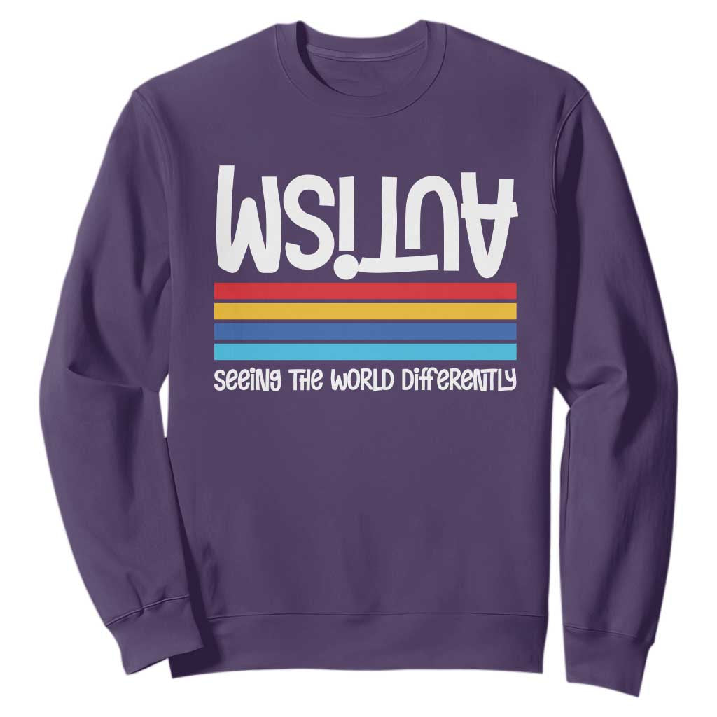 Autism Support Sweatshirt Seeing the World Differently ASD Month