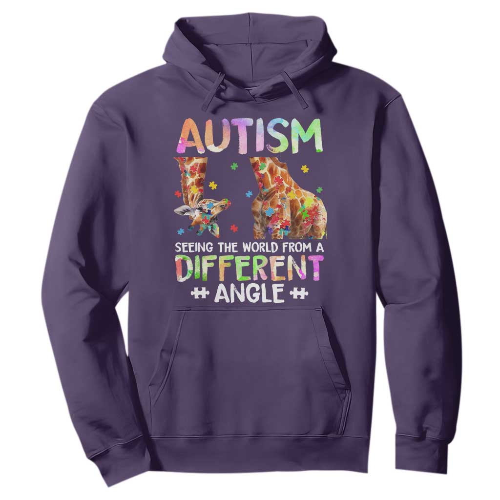Autism Support Giraffe Hoodie Seeing The World Differently ASD