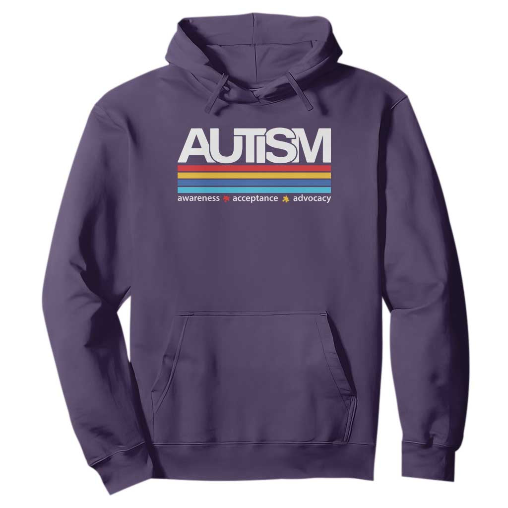 Retro Autism Support Acceptance Hoodie