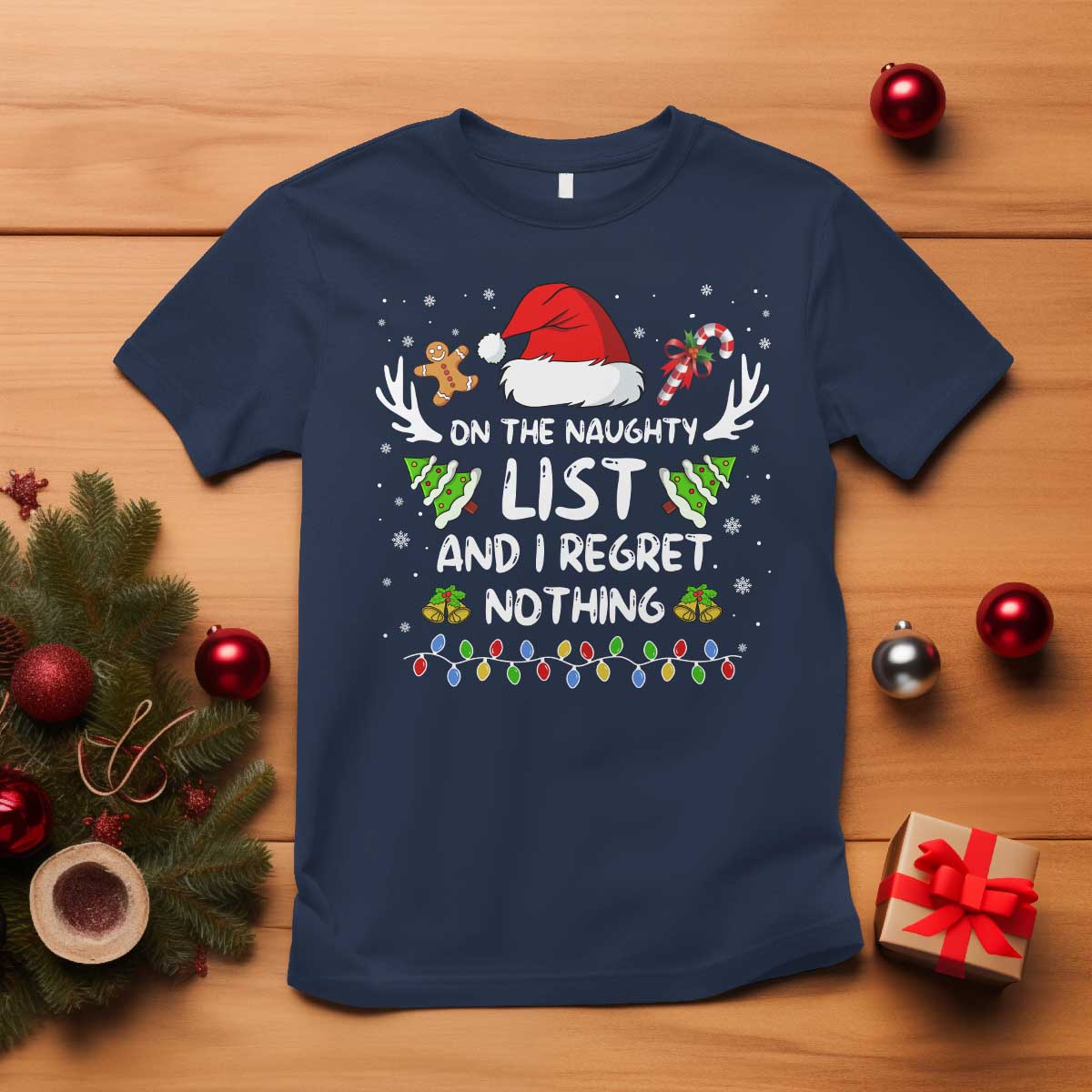 funny-xmas-t-shirt-on-the-list-of-naughty-and-i-regret-nothing