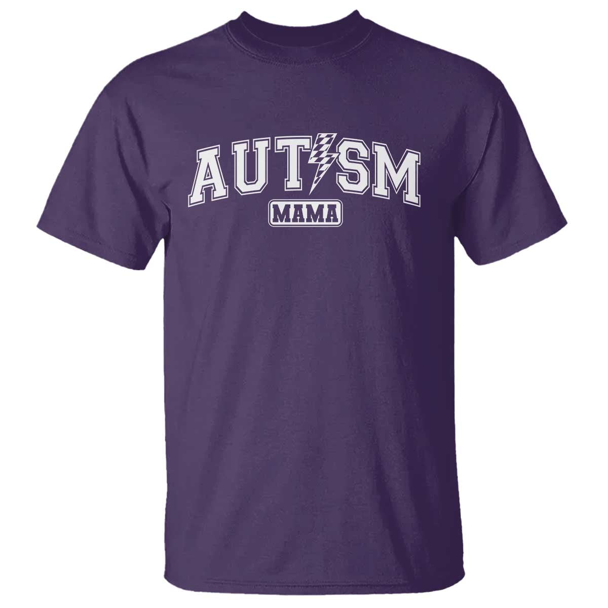 Autism Mama Lightning Bolt Checkered T Shirt Autistic Mom Blessed