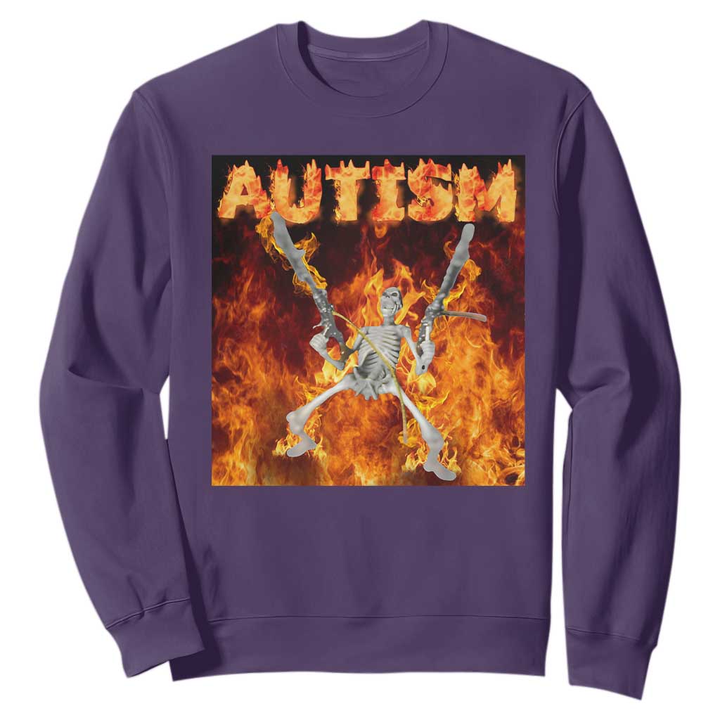 Autism Skeleton Meme Sweatshirt