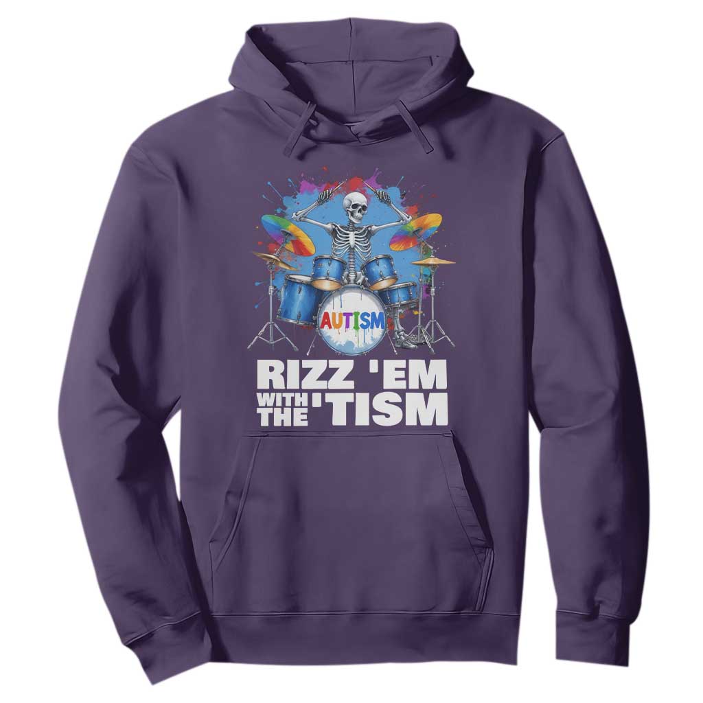 Autism Skeleton Meme Hoodie Rizz Em With The Tism Meme Autistic Drummer