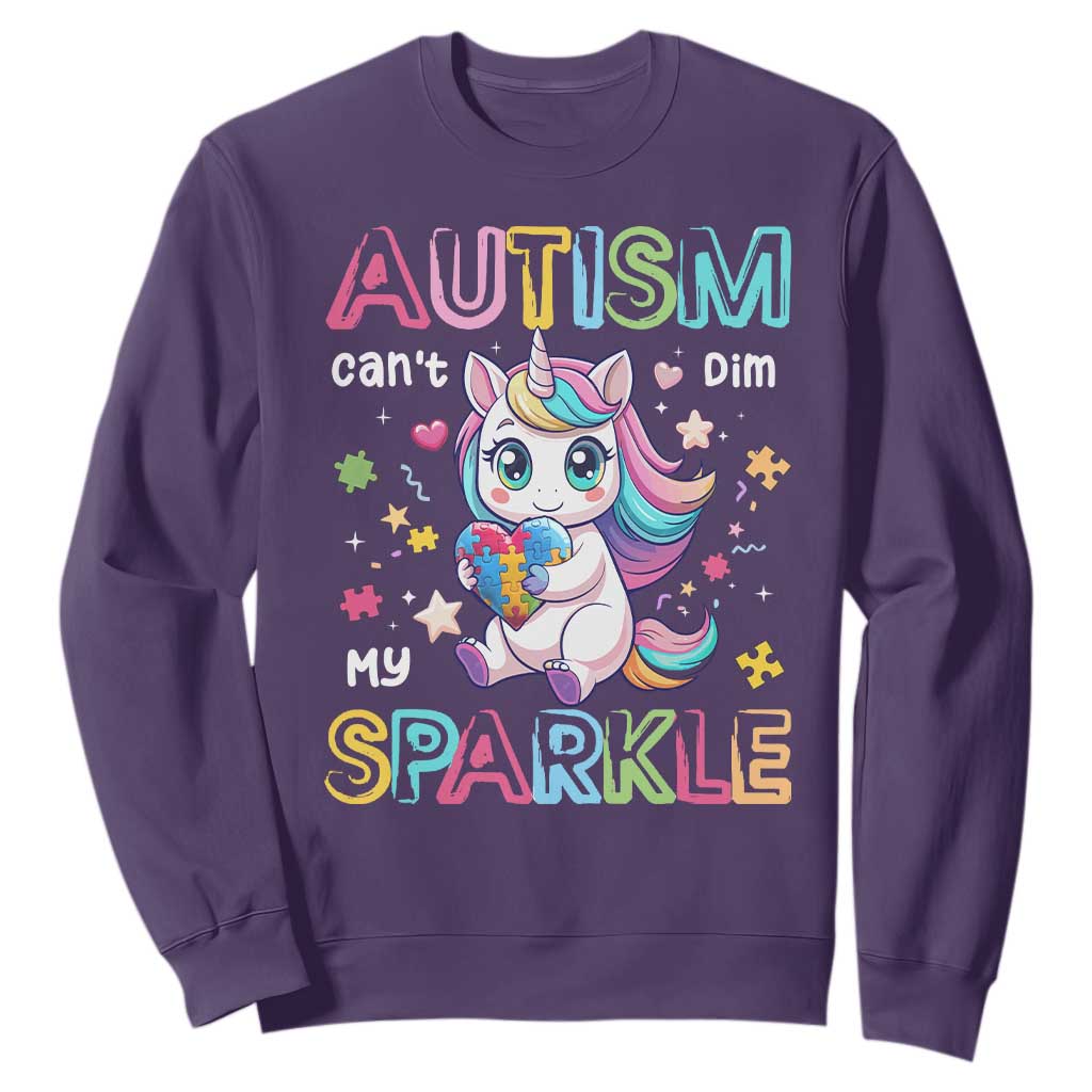 Autism Support Unicorn Sweatshirt For Autism Mom Girls
