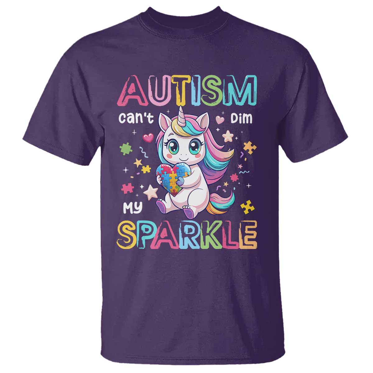 Autism Support Unicorn T Shirt For Autism Mom Girls