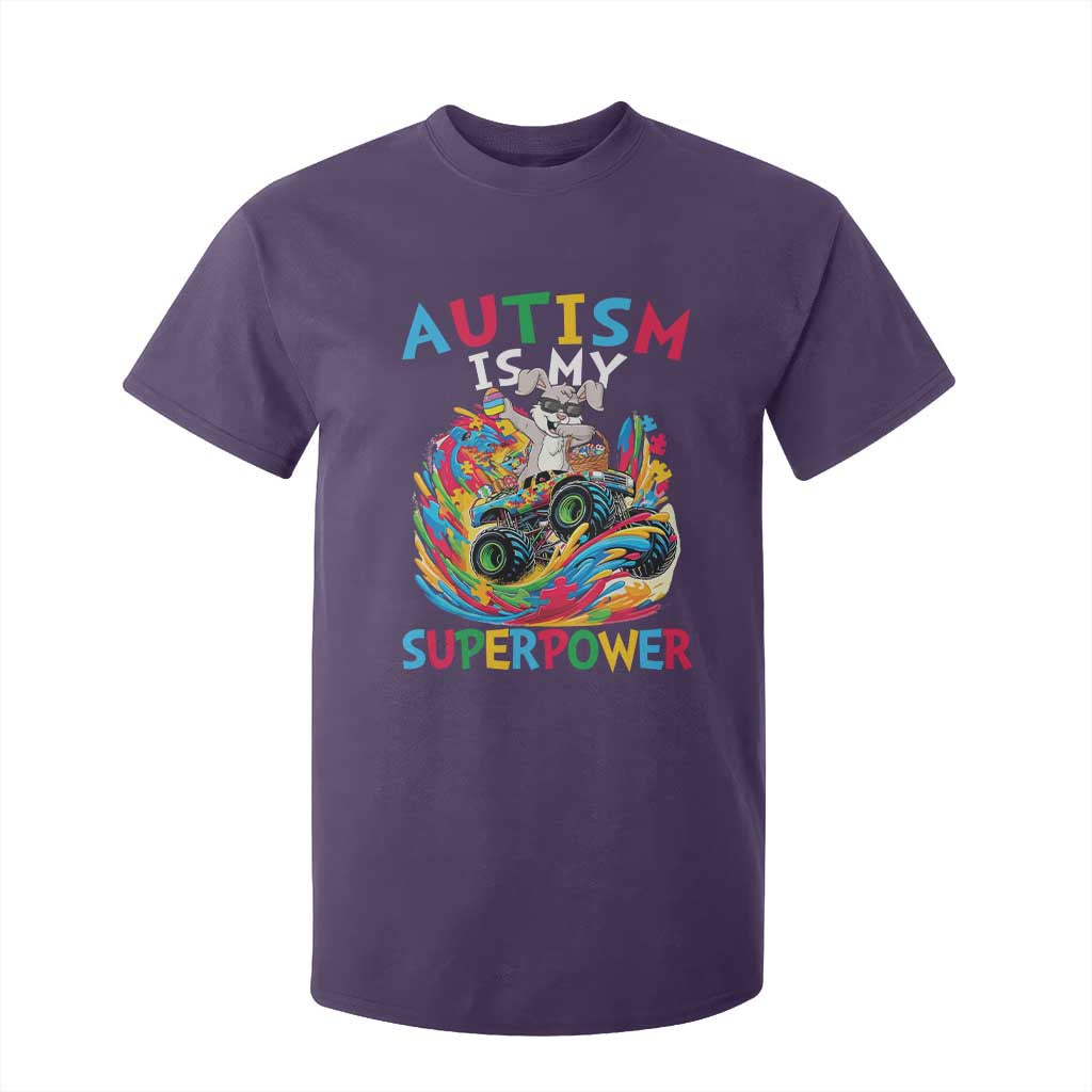 Autism Support Easter T Shirt For Kid Dabbing Bunny Monster Truck Lovers