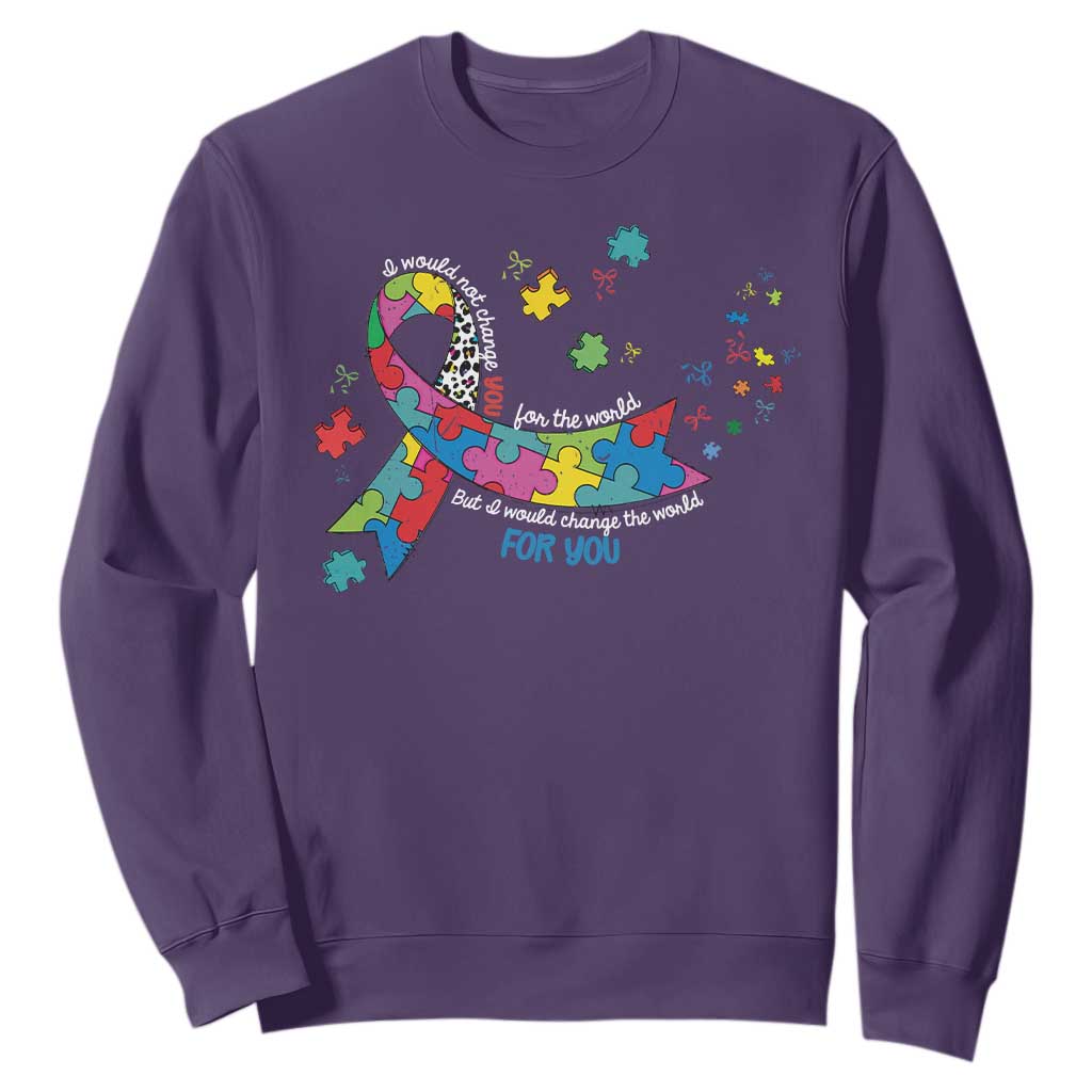 Autism Support Coquette Bow Sweatshirt Special Education Teacher