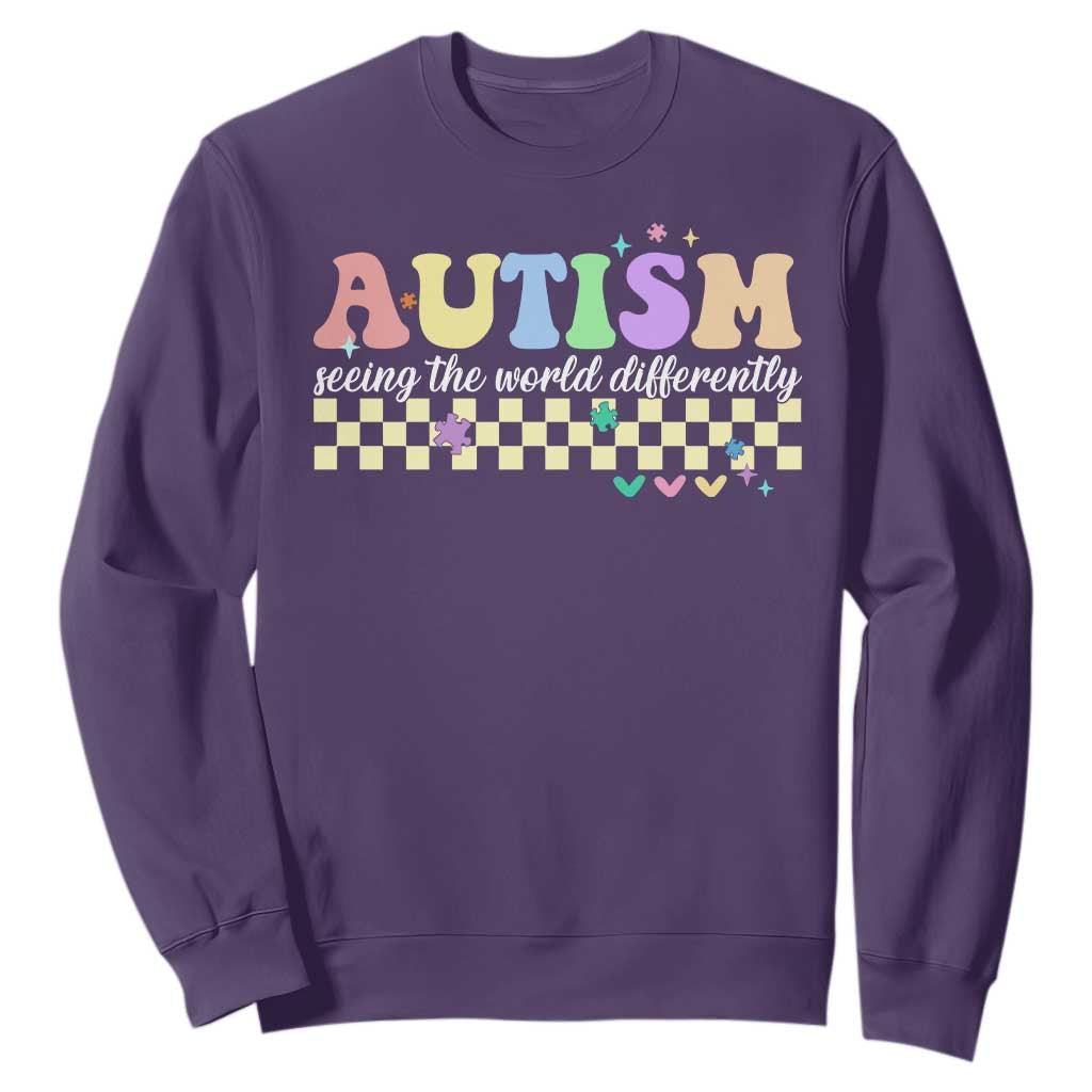 Autism Acceptance Month Sweatshirt Seeing the World Differently