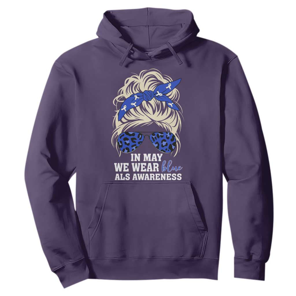 ALS Support We Wear Blue In May Hoodie