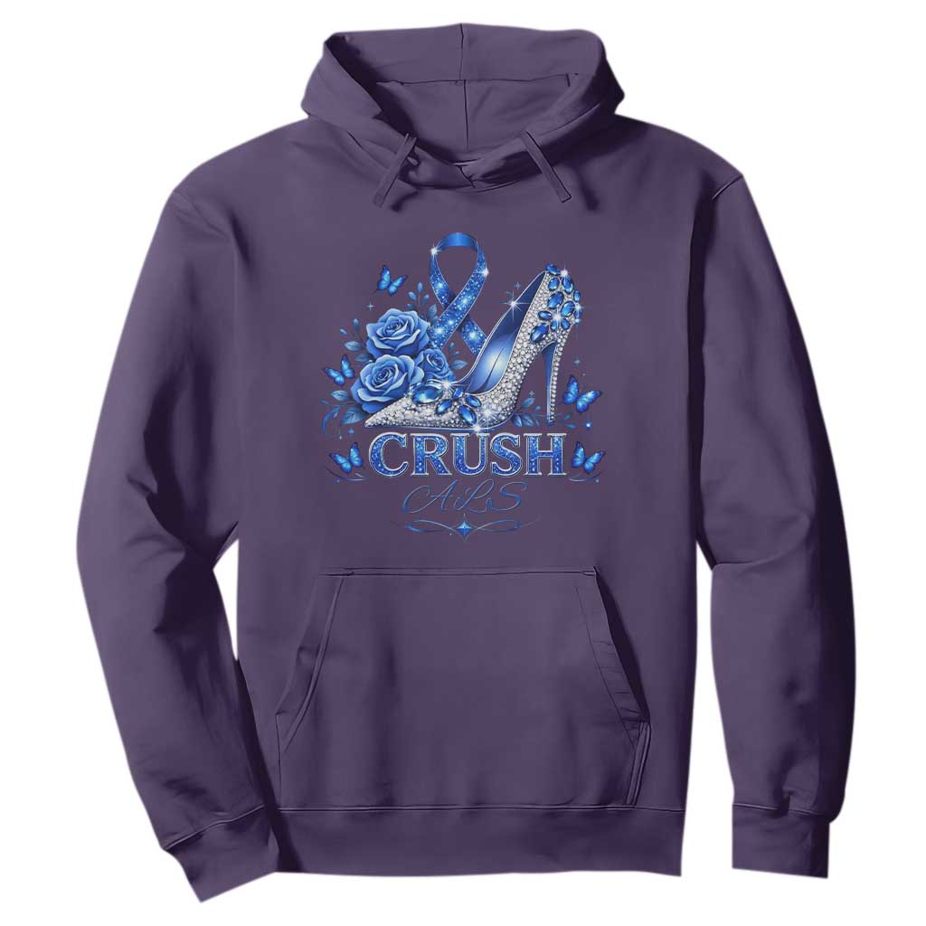ALS Support Hoodie Blue Ribbon Women Crush ALS
