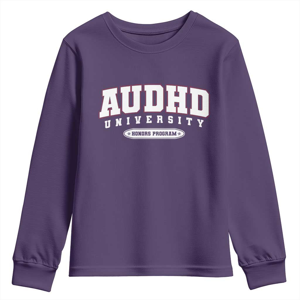 AUDHD Youth Sweatshirt Neurodivergent ADHD Autism Support Neurotypical Gift