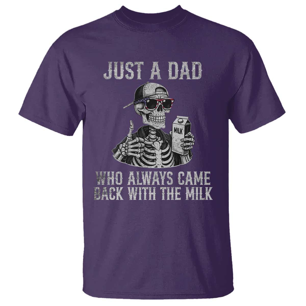 funny-dad-t-shirt-just-a-dad-who-always-came-back-with-the-milk-skeleton-american-flag