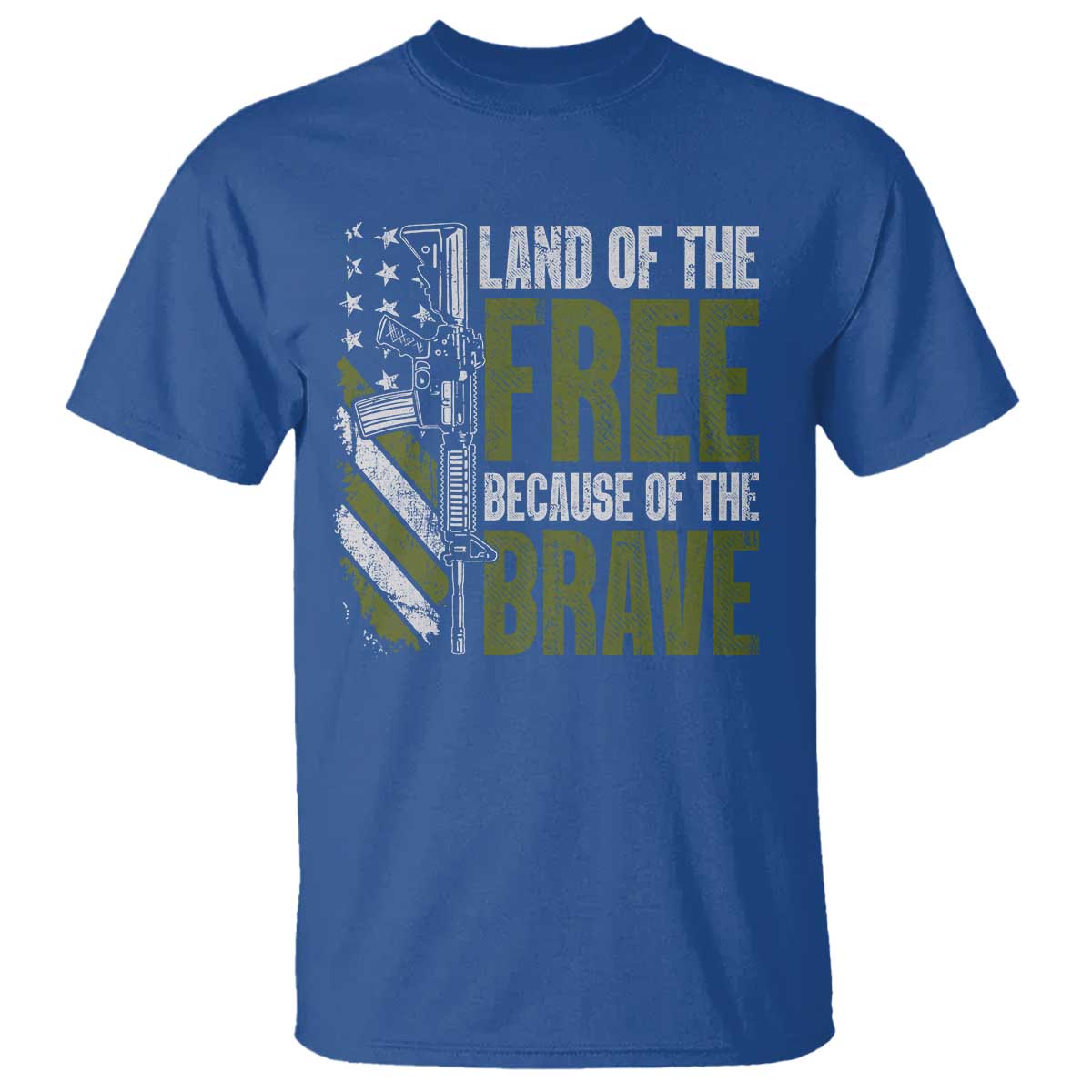 land-of-the-free-because-of-the-brave-t-shirt-gun-american-flag