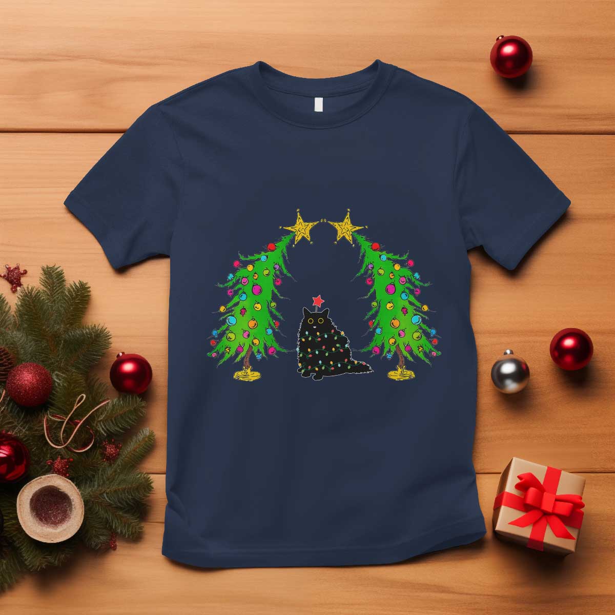 cute-cat-christmas-t-shirt-kitty-cat-lover-xmas-tree-lights
