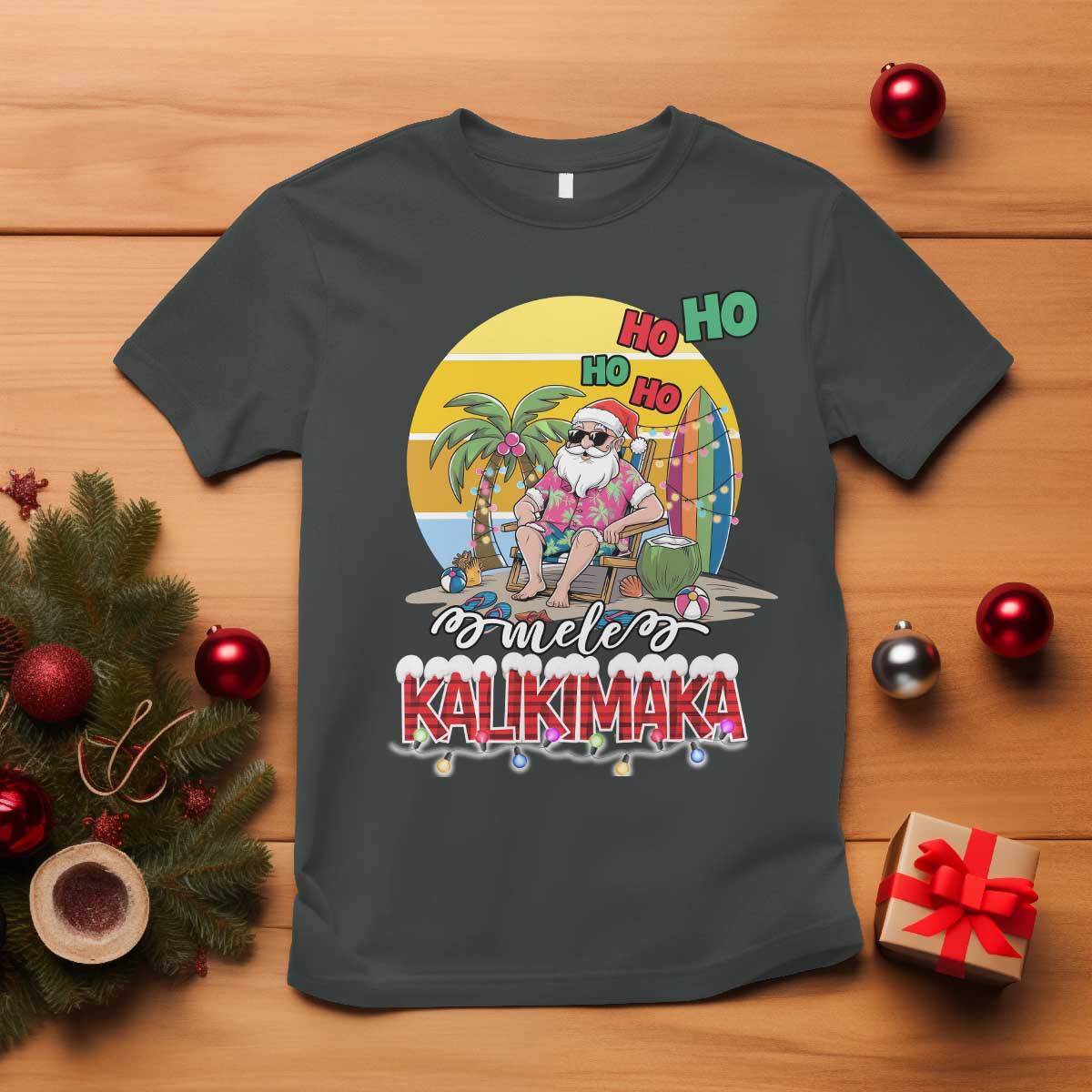 mele-kalikimaka-hawaiian-christmas-in-july-hawaii-santa-t-shirt-xmas-family-beach-vacation