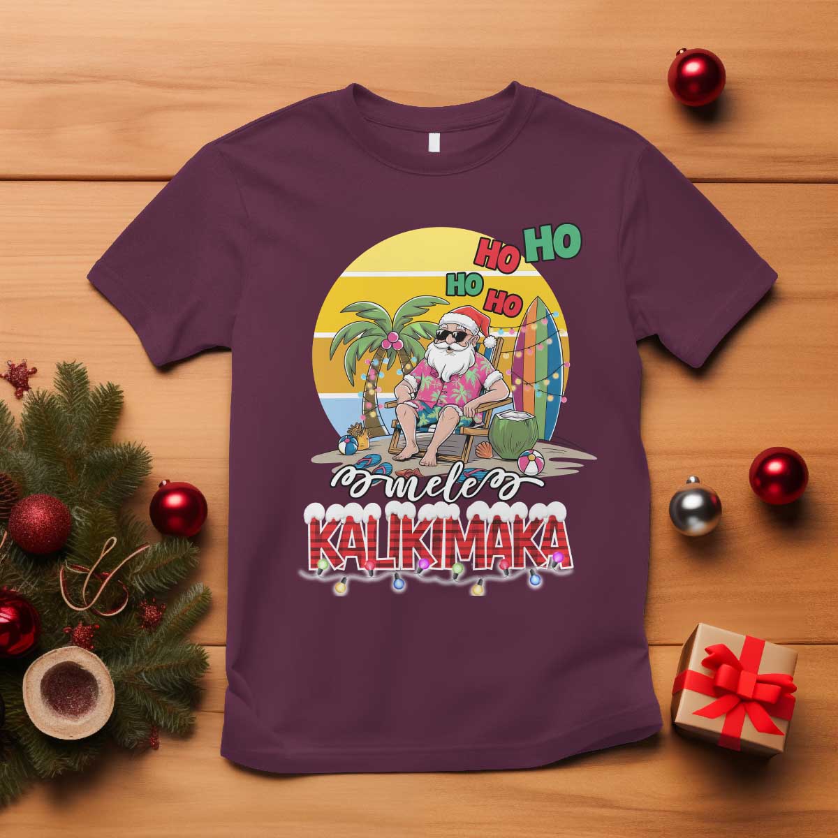 mele-kalikimaka-hawaiian-christmas-in-july-hawaii-santa-t-shirt-xmas-family-beach-vacation