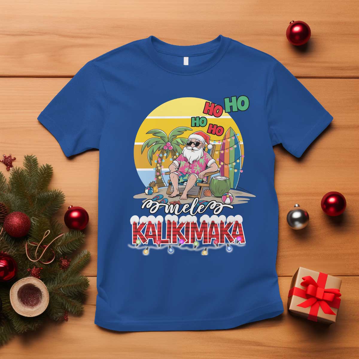 mele-kalikimaka-hawaiian-christmas-in-july-hawaii-santa-t-shirt-xmas-family-beach-vacation