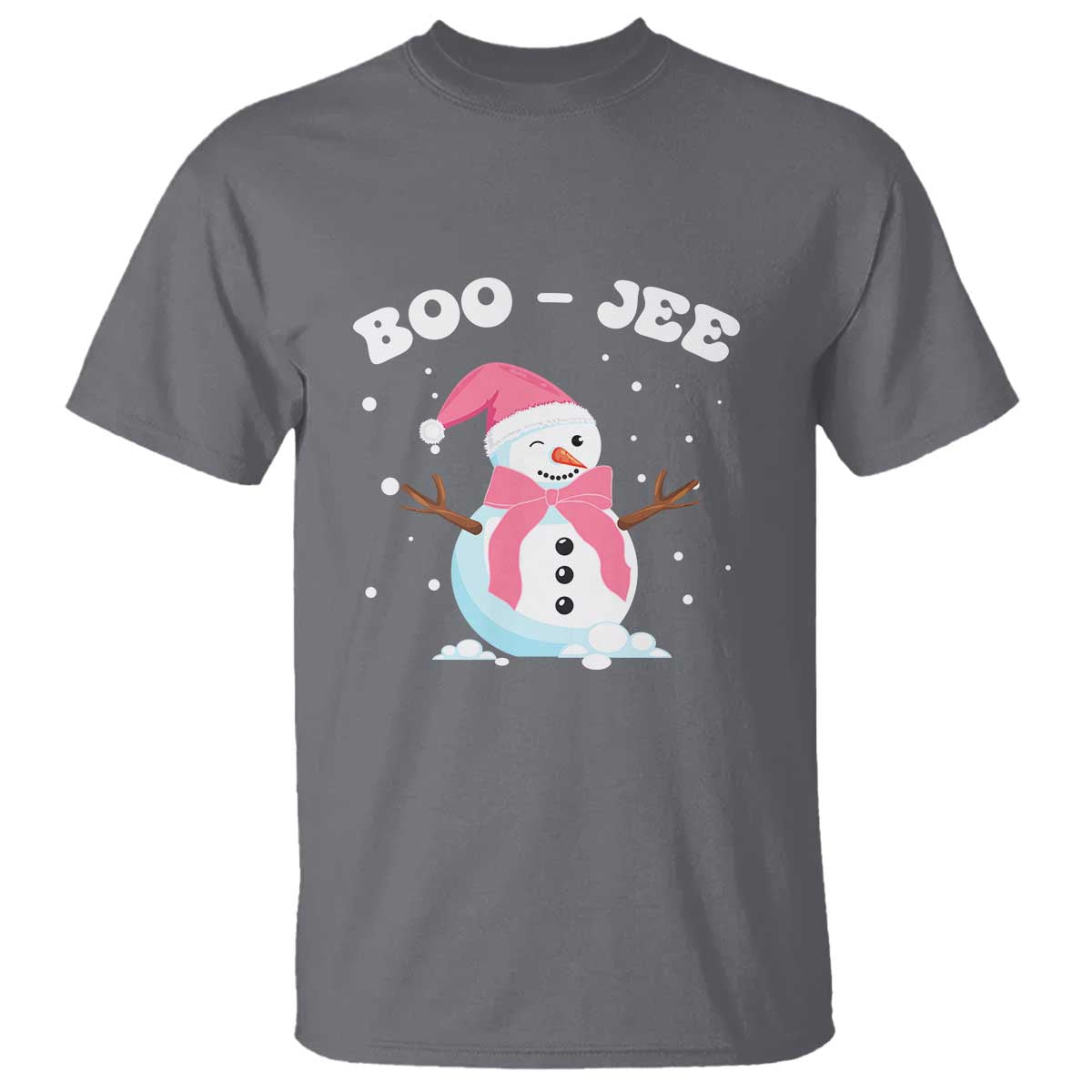 bougie-snowman-t-shirt-pink-christmas-xmas-gifts