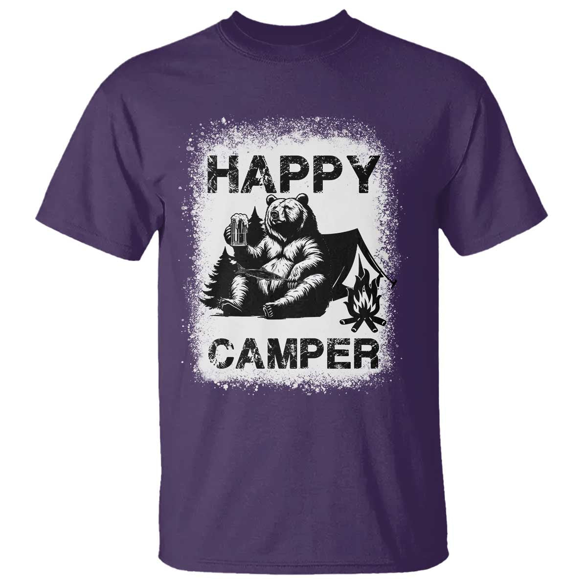 camping-lover-t-shirt-happy-camper-funny-bear-campfire-beer