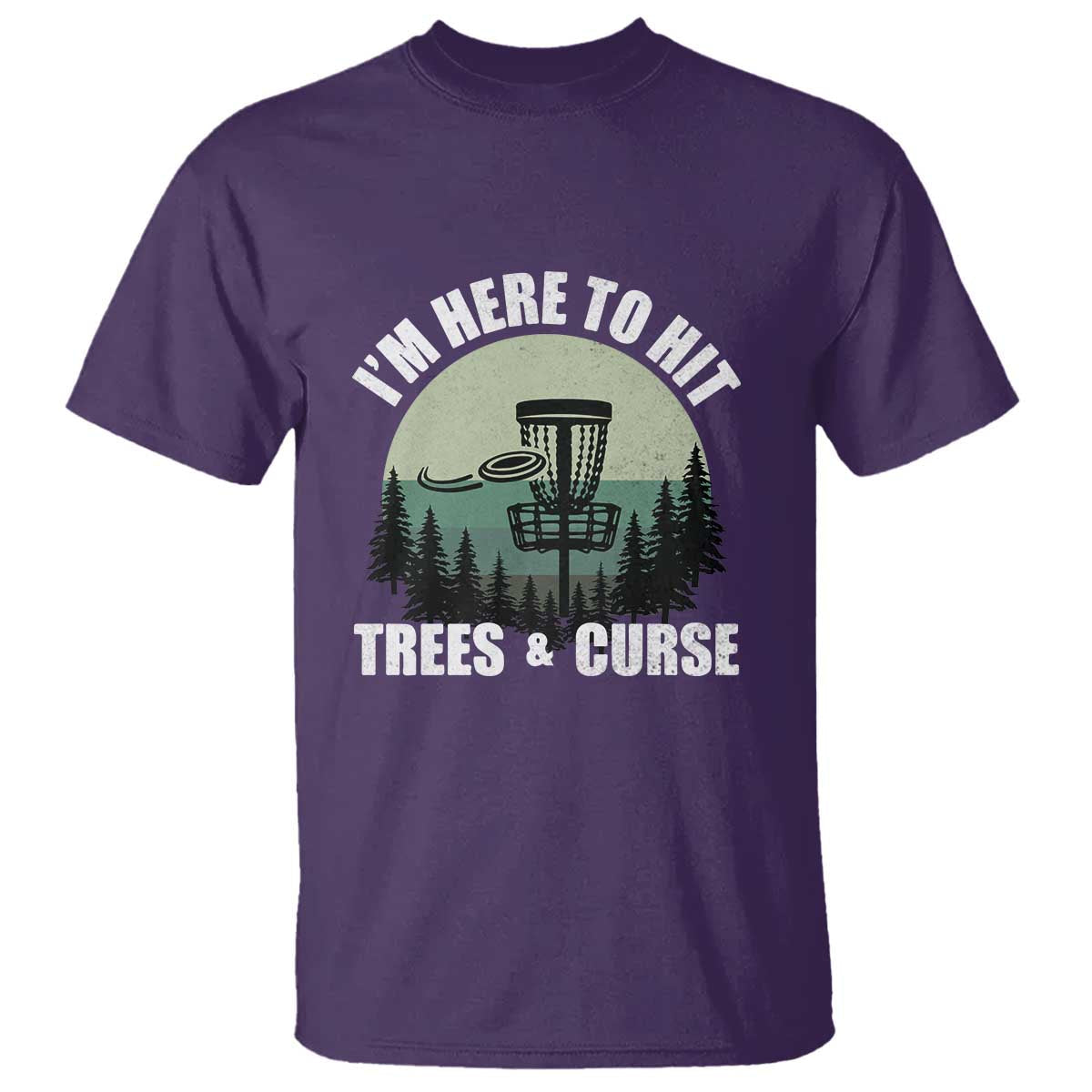 funny-disc-golf-t-shirt-im-here-to-hit-trees-and-curse-vintage-retro-flying-target