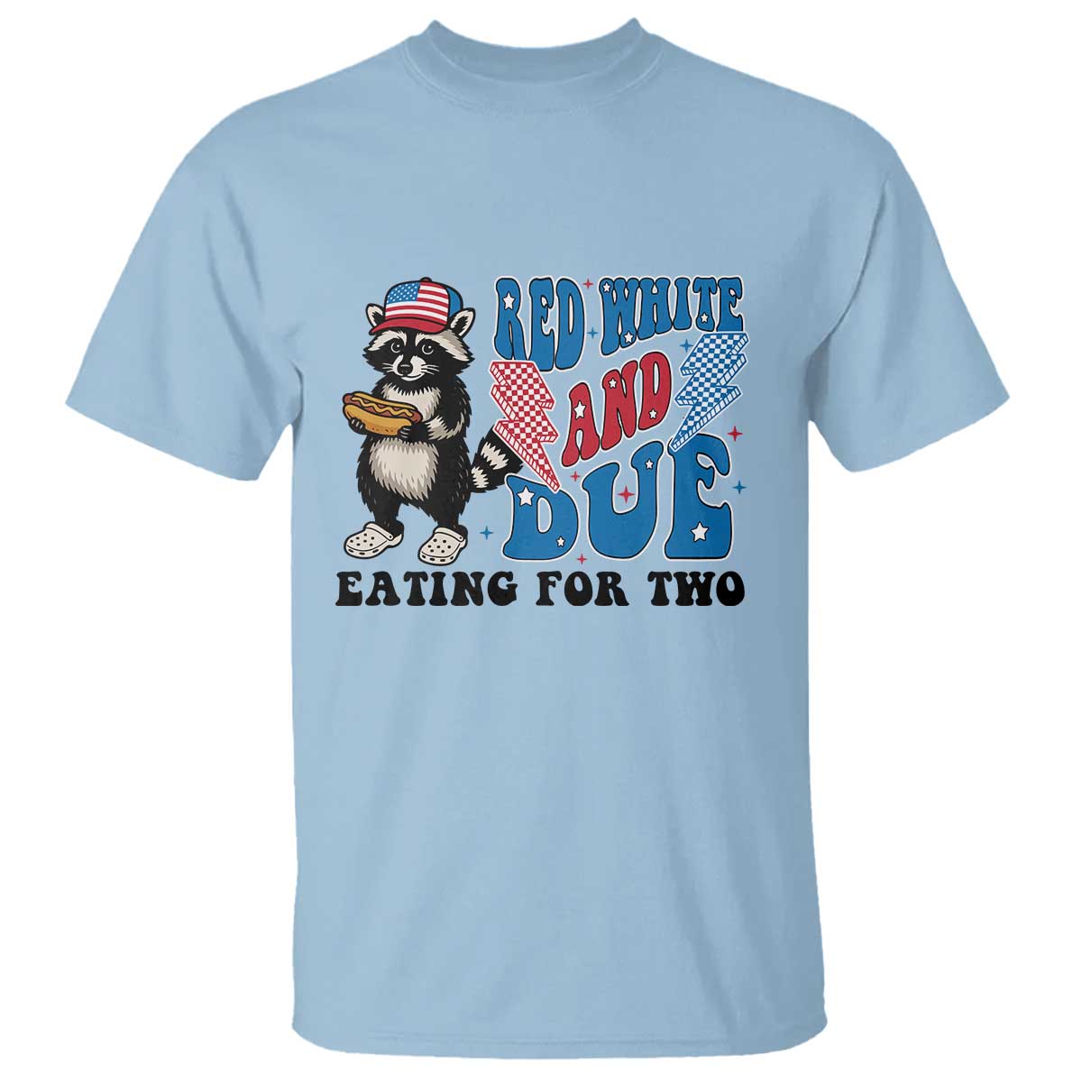 funny-4th-of-july-pregnancy-announcement-racoon-t-shirt-red-white-and-due-eating-for-two