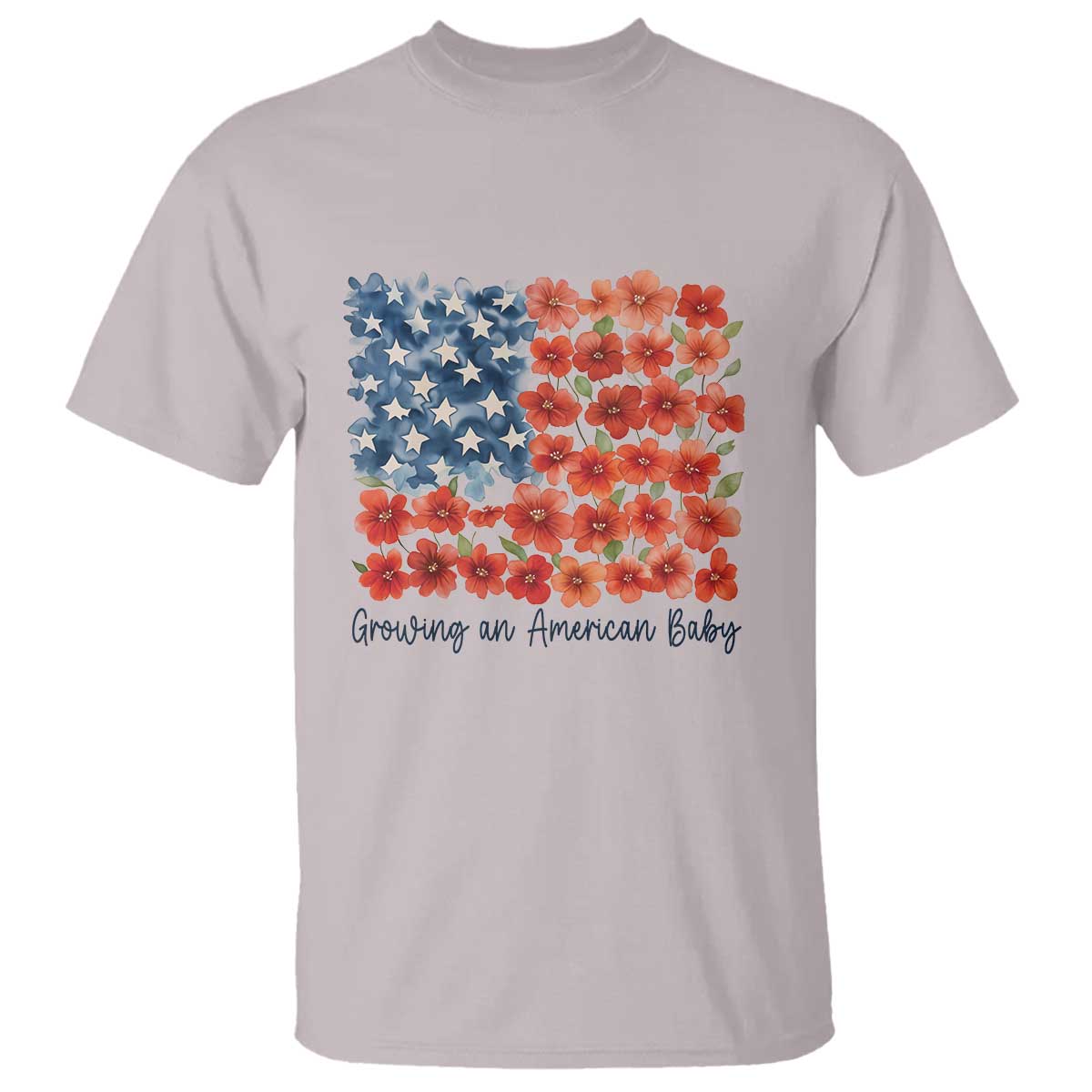 funny-4th-of-july-pregnancy-announcement-t-shirt-growing-an-american-baby-usa-flag-flowers