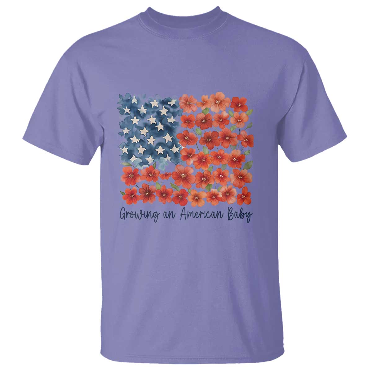 funny-4th-of-july-pregnancy-announcement-t-shirt-growing-an-american-baby-usa-flag-flowers