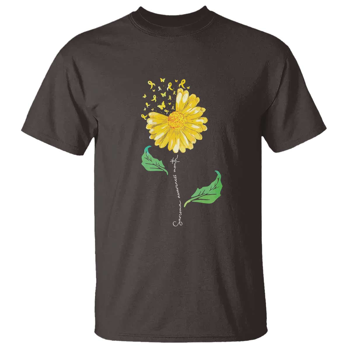 sarcoma-awareness-t-shirt-yellow-ribbon-flower