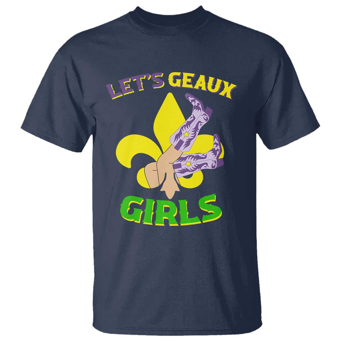 funny-mardi-gras-cowgirl-t-shirt-lets-geaux-girls-fleur-de-lys