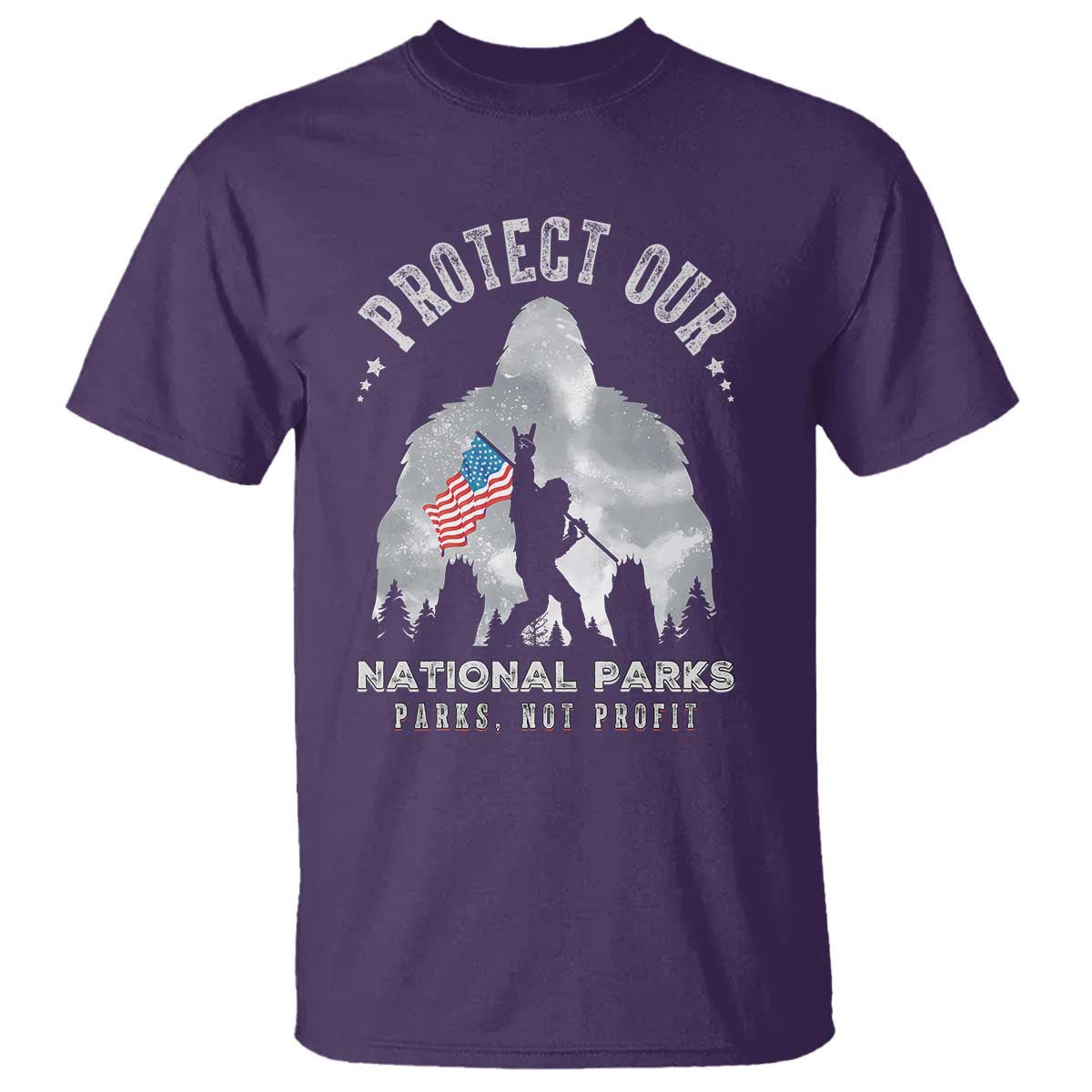 funny-protect-our-national-parks-bigfoot-t-shirt-parks-not-profit-american-flag