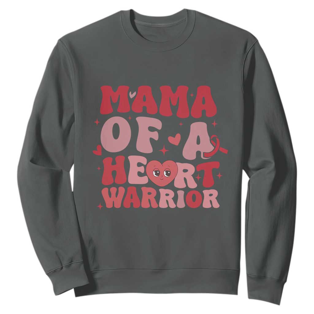 Mama Of A Heart Warrior Sweatshirt Congenital Heart Disease CHD Support
