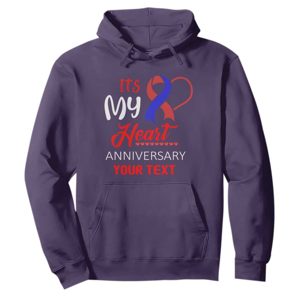 Personalized CHD Support Hoodie Custom Text It's My Heart Anniversary