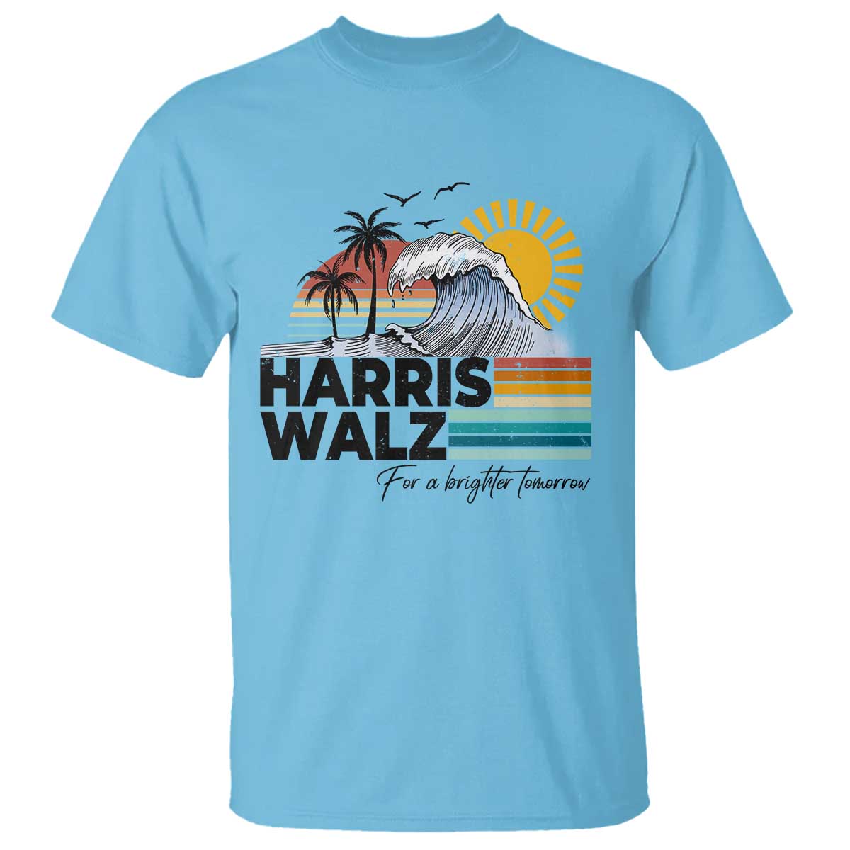 harris-walz-for-a-brighter-tomorrow-t-shirt-retro-sunshine-blue-wave-coconut-tree