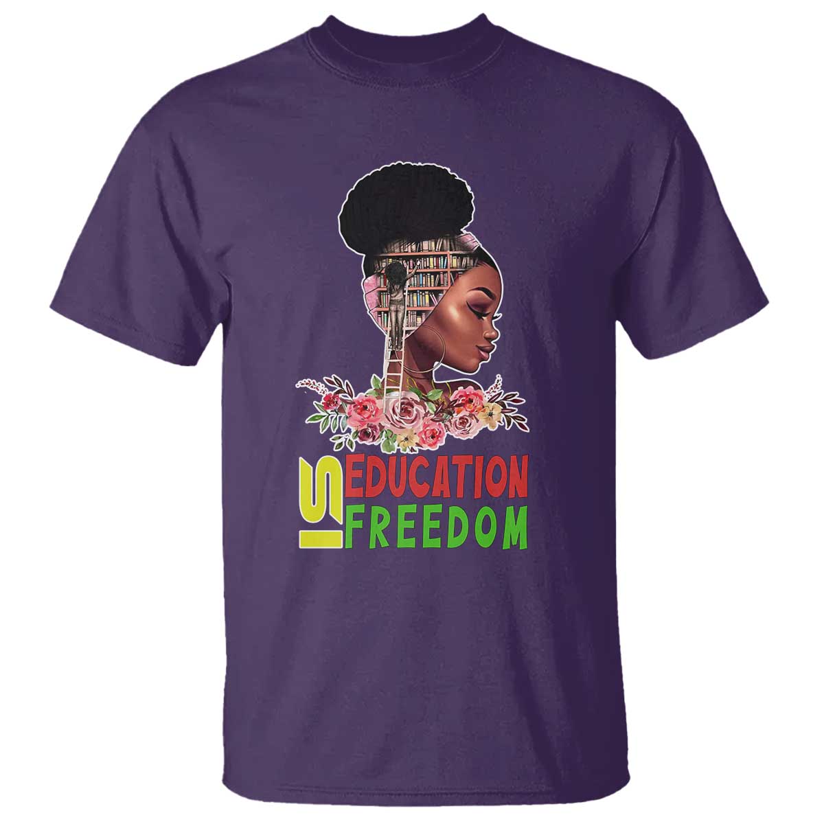 education-is-freedom-t-shirt-black-history-month-teacher-melanin-black-girl