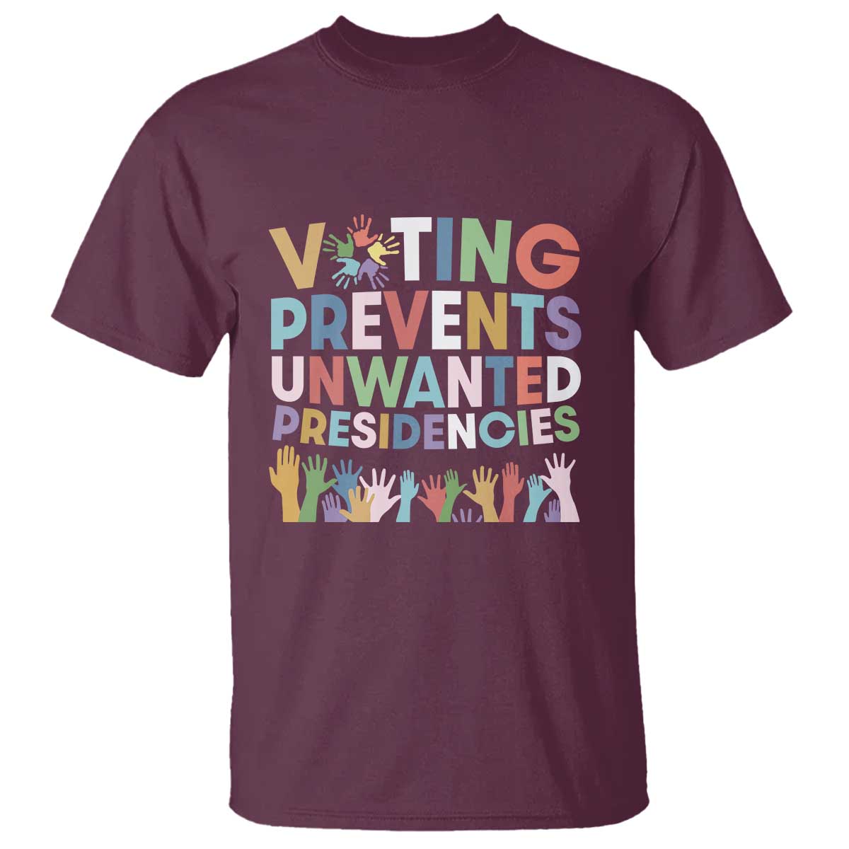 voting-prevents-unwanted-presidencies-t-shirt-us-presidential-election-political-2024-hand