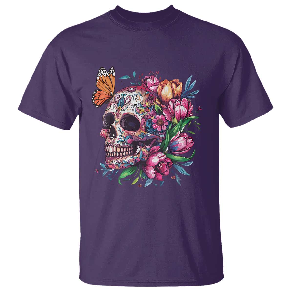 day-of-the-dead-t-shirt-vintage-sugar-skull-flower-butterfly