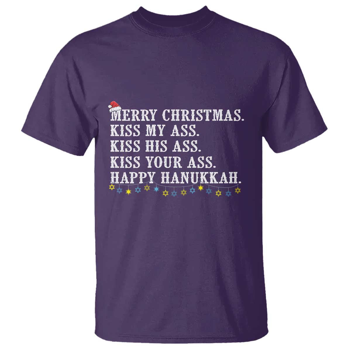 funny-merry-christmas-kiss-my-his-your-ass-happy-hanukkah-t-shirt