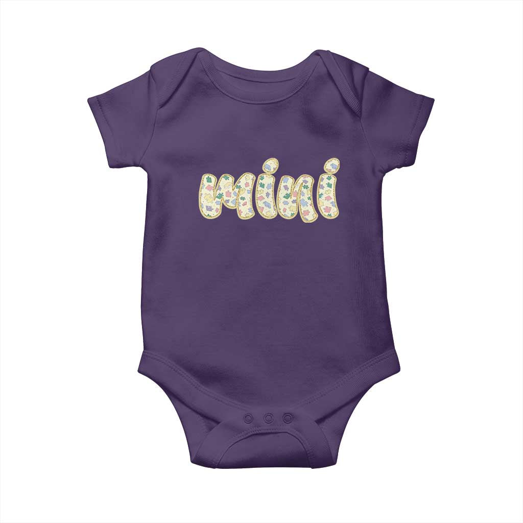 Autism Mini Baby Onesie Autism Support Mental Health Puzzle Glitter Print