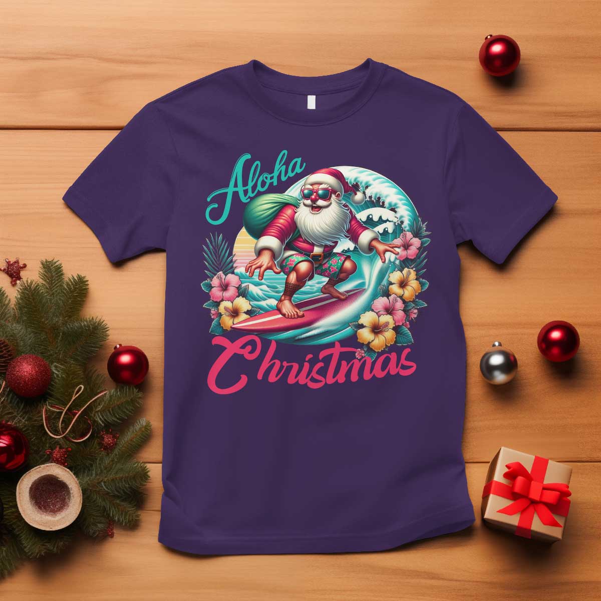 xmas-in-hawaii-t-shirt-aloha-christmas-santa-surfing-hibiscus-flower
