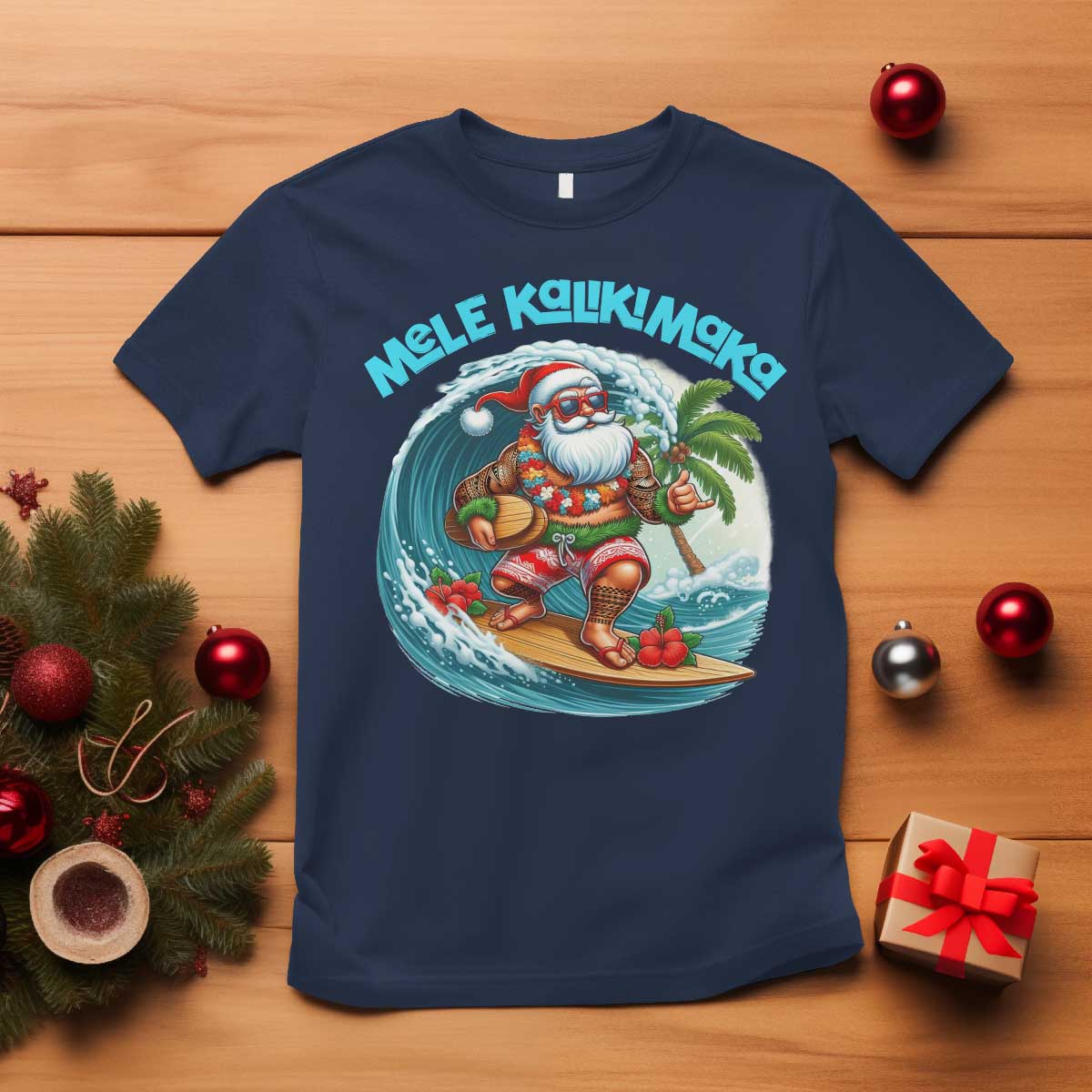 christmas-in-hawaii-t-shirt-mele-kalikimaka-santa-surfing-hibiscus