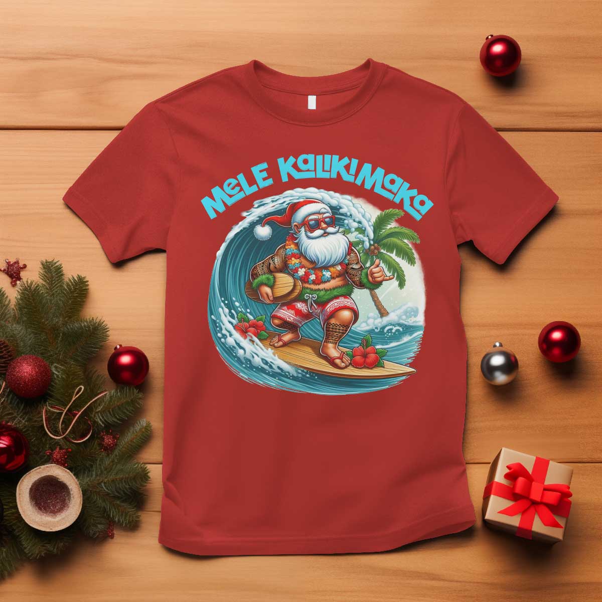 christmas-in-hawaii-t-shirt-mele-kalikimaka-santa-surfing-hibiscus